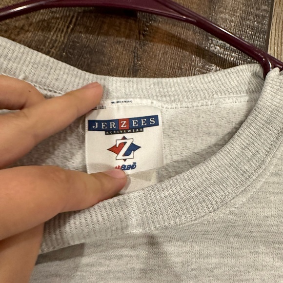 CREWNECK with BLUE fire design!! - Picture 3 of 3